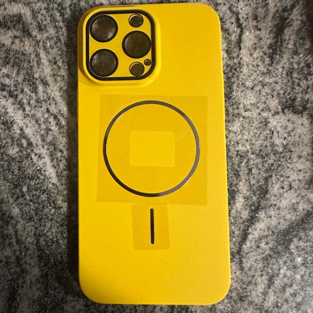 Yellow iPhone Case with MagSafe